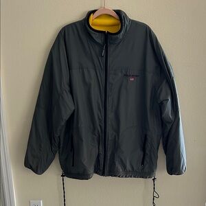 Polo sport, Ralph Lauren Vtg 90s gray reversible, yellow fleece jacket XXL men’s